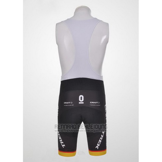 2011 Fahrradbekleidung Trek Leqpard Champion Deutschland Shwarz und Gelb Trikot Kurzarm und Tragerhose - zum Schließen ins Bild klicken